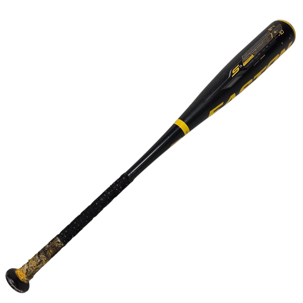 Easton S3 Baseball Bat Youth 29/19 Black Yellow SL11S3108 THT100 Scandium Alloy